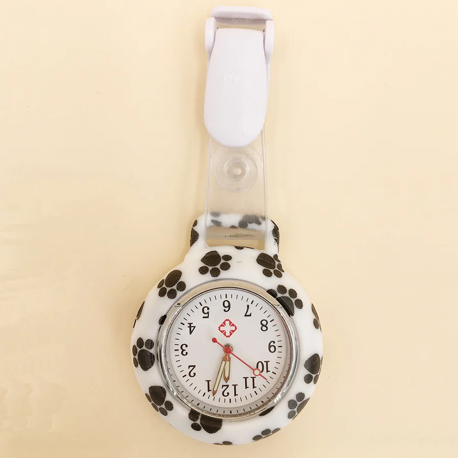 ​1 Pcs Nurses Doctor Quartz Fob Pocket Watch Silicone Case Band Pocket Watch Nurse Accessories For Work Birthday Gifts