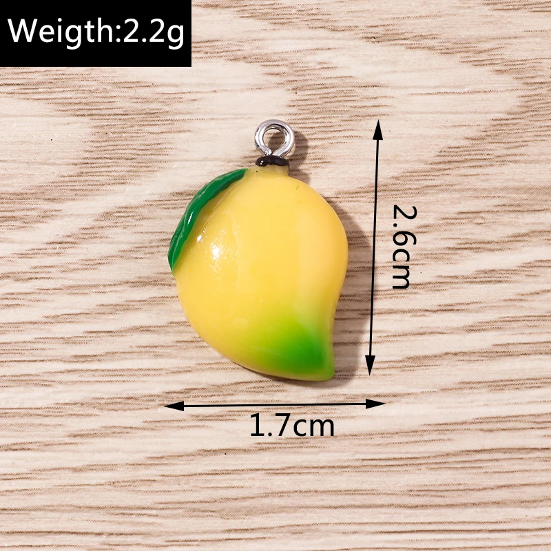 Tusember 10 Stück niedliche Frucht-Cartoon-Erdbeer-Charms für handgefertigte Ohrringe, Armbänder, Halsketten, Schmuckherstellung, Zubehör – Detail 5