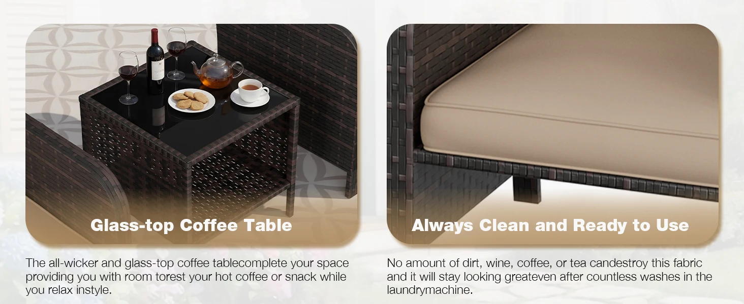 Patio Conversation Set 5 Piece