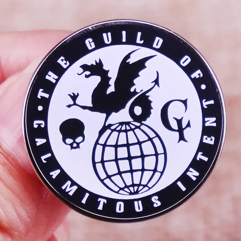 Insignia del logotipo de la serie de TV animada The Venture Bros, broche de botón, The Guild Of Calamitous