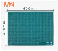 PVC A2 Cutting Mat Single Side Patchwork Cut Pad for Workbench Patchwork Sewing Manual DIY Knife Engraving Leather Cutting Board