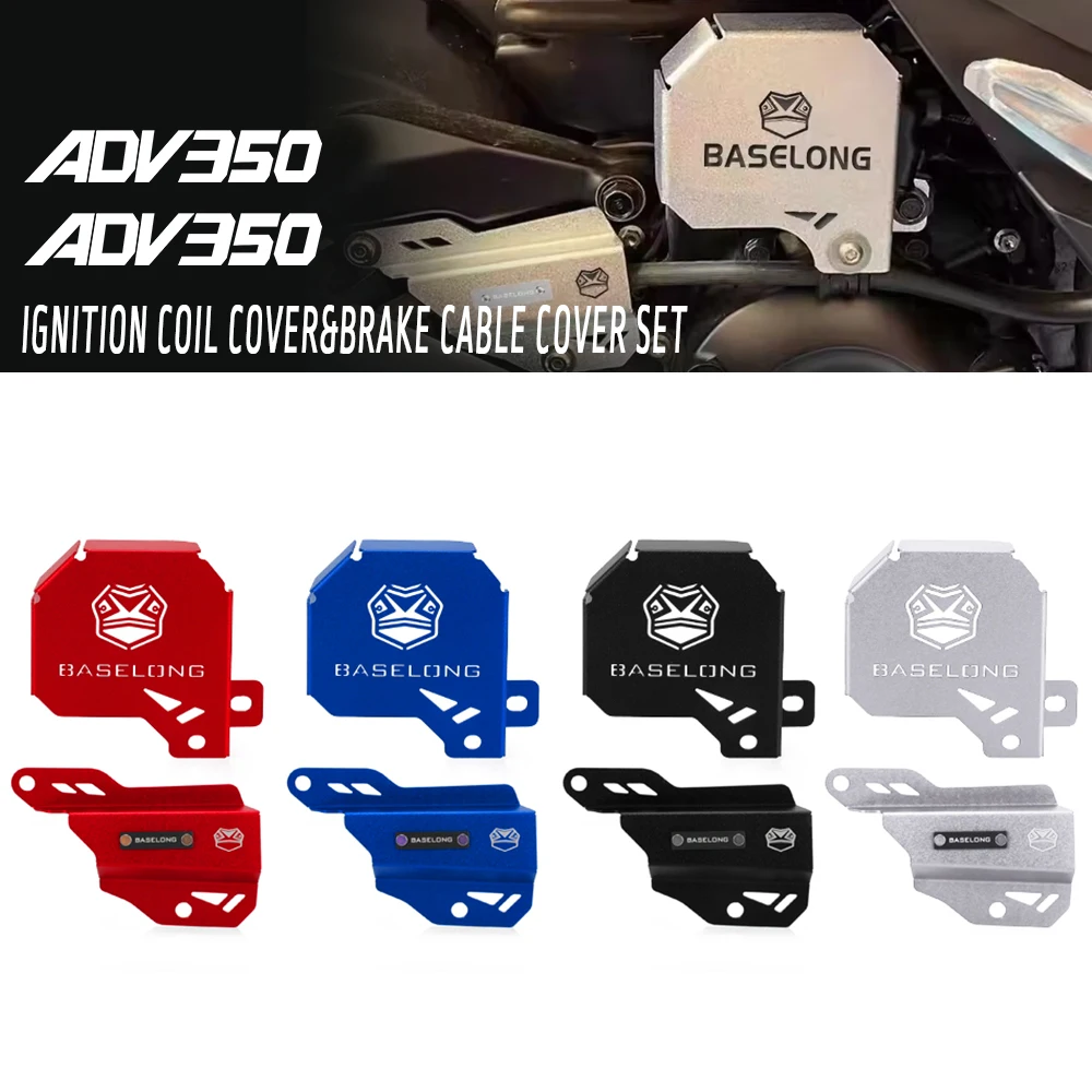 

FOR HONDA ADV350 ADV 350 adv350 2022 2025 2024 2023 Motorcycle Accessories Ignition Coil Cover&Brake Cable Cover Protection Set