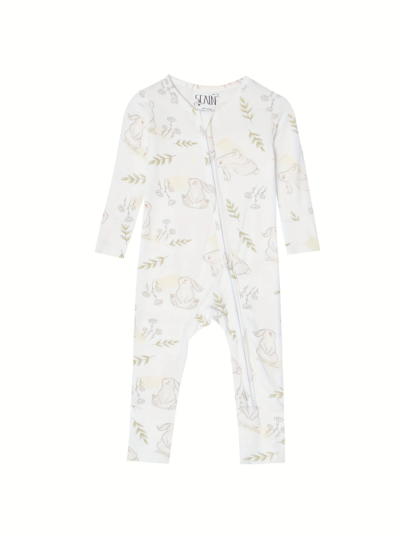 Three-piece fashion baby romper set, featuring a randomly selected bamboo fibre romper, suitable for ages 0-24 months. view 3
