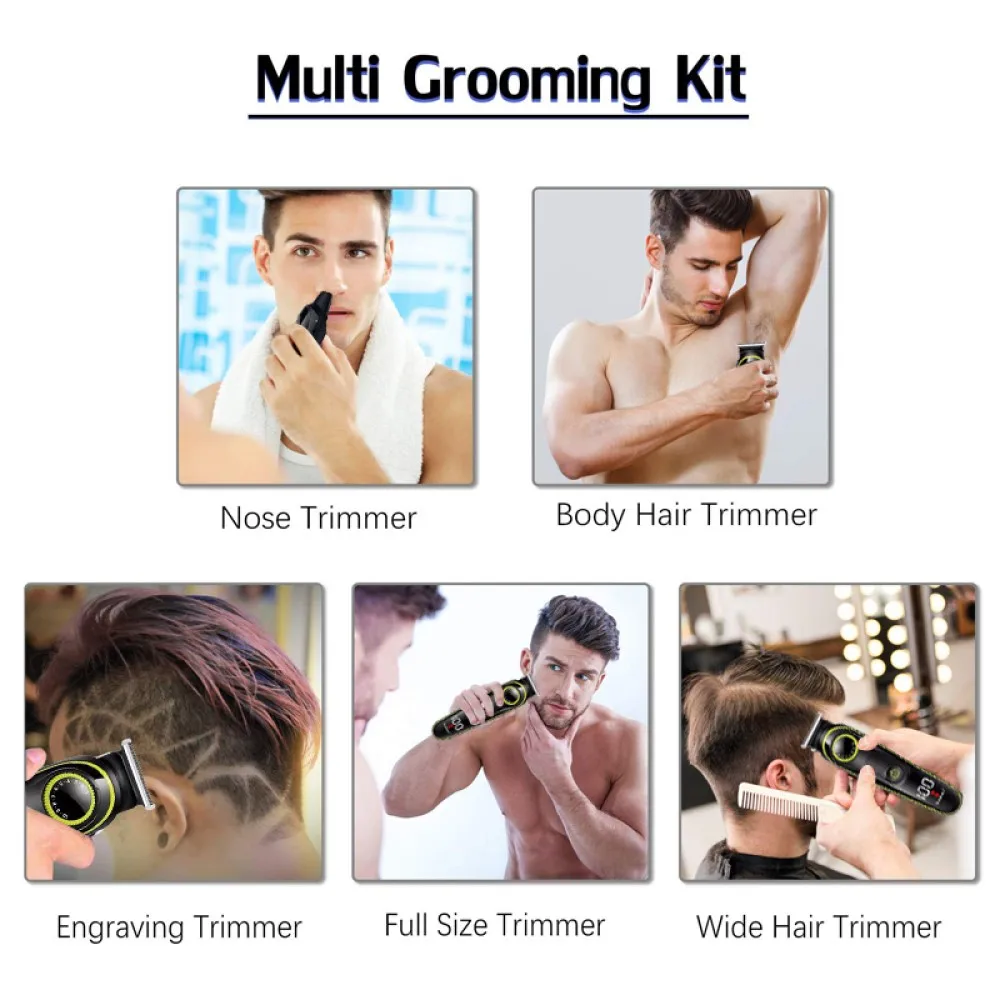 Electric Hair Clipper Multifunctional Trimmer For Men Electric Shaver For Men's Razor Nose Trimmer 5 In 1 Hair Cutting Machine