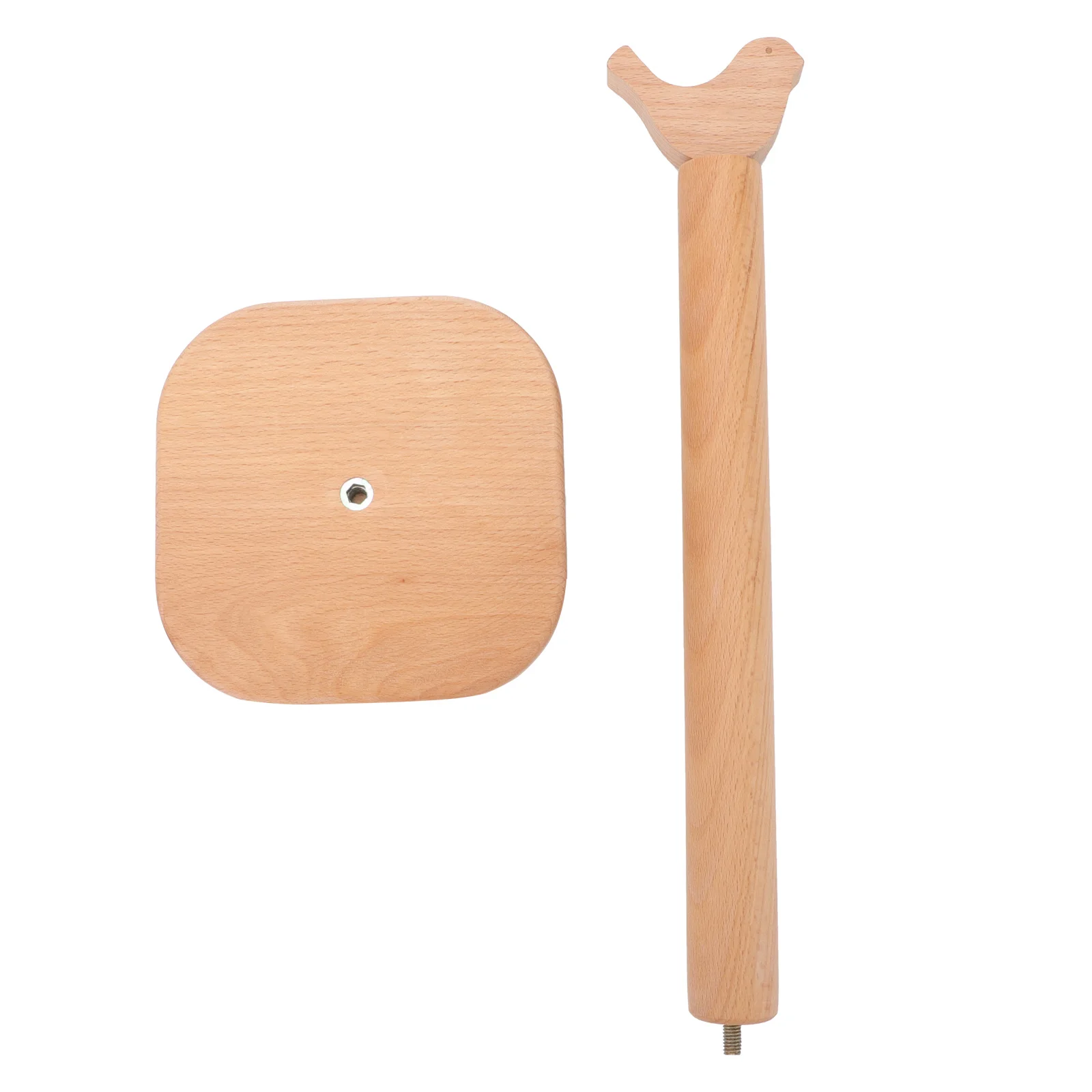 

Wooden Paper Towel Holder Kitchen Roll Stand Vertical Tissue Rack Bird Shape Design Natural Wood Upright Shelf Household Supply