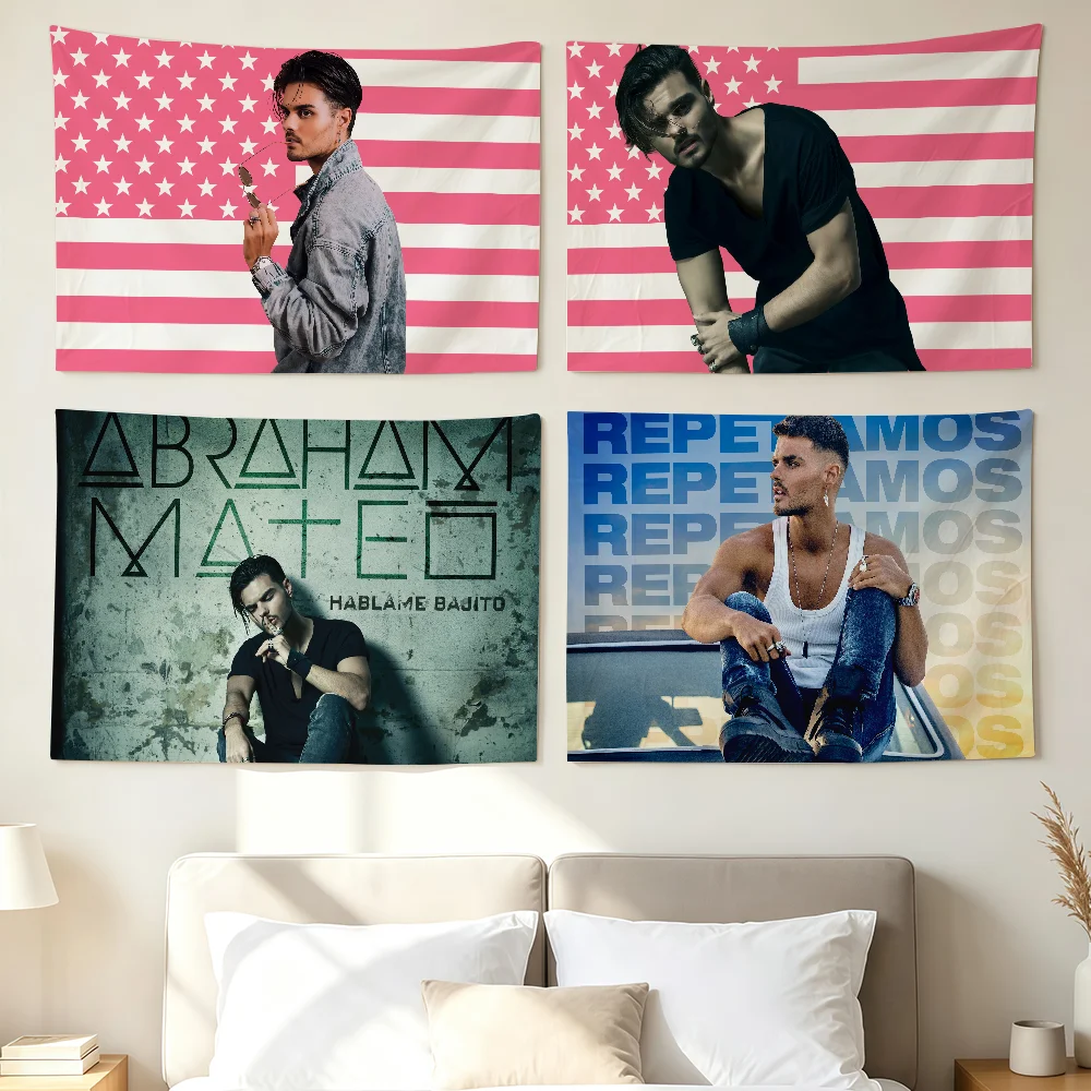 Singer A-abraham Mateo Flag Wall Decorations Home Decor Suitable For Living Rooms Bedrooms Dormitories Parties And Holidays