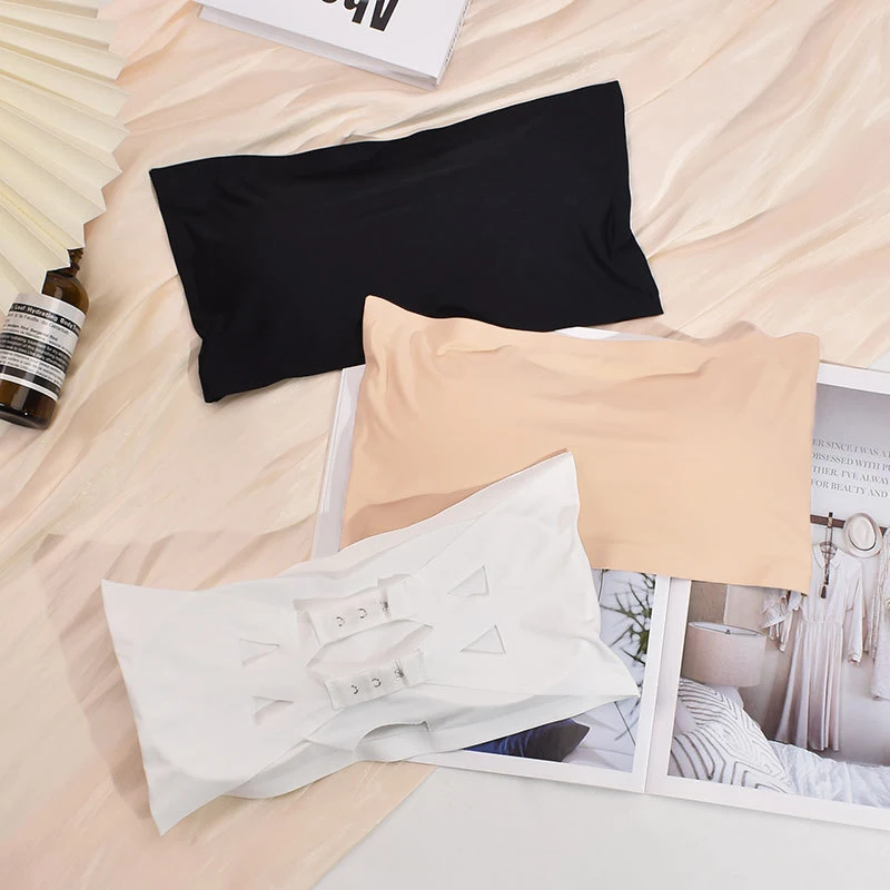 المرأة حمالة عدم الانزلاق صديرية دائرية المضادة للتعرض تجمع جميل الظهر الصدرية الصيف سلس قاع الملابس الداخلية