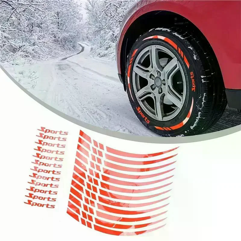 

Universal Motorcycle Wheel Rim Stripe Wheel Decal Tape Sticker 18-21 Inch Sport Wheel Decals Road Bike Reflective Sticker