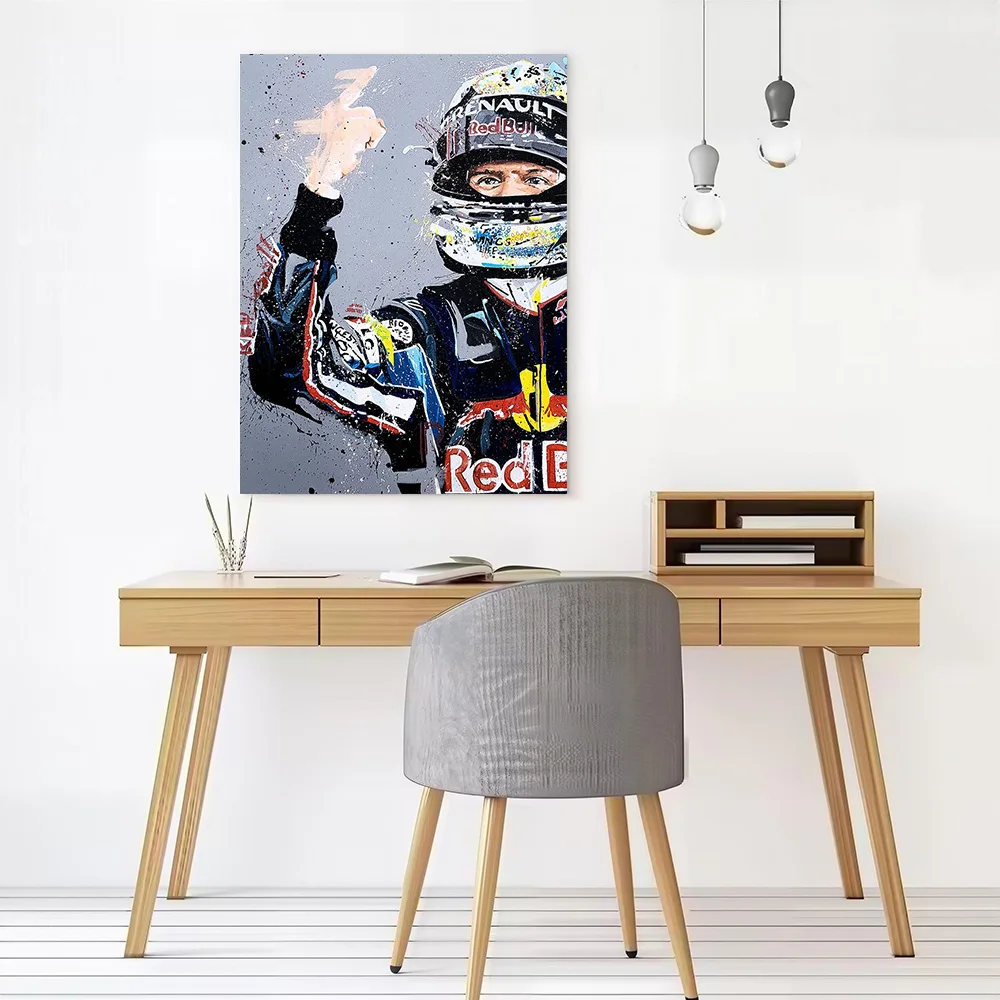 Vettel RD Printed Canvas Poster Personalized High Quality Wall Art Paintings for Specialty and Themed Home Decor Accessories