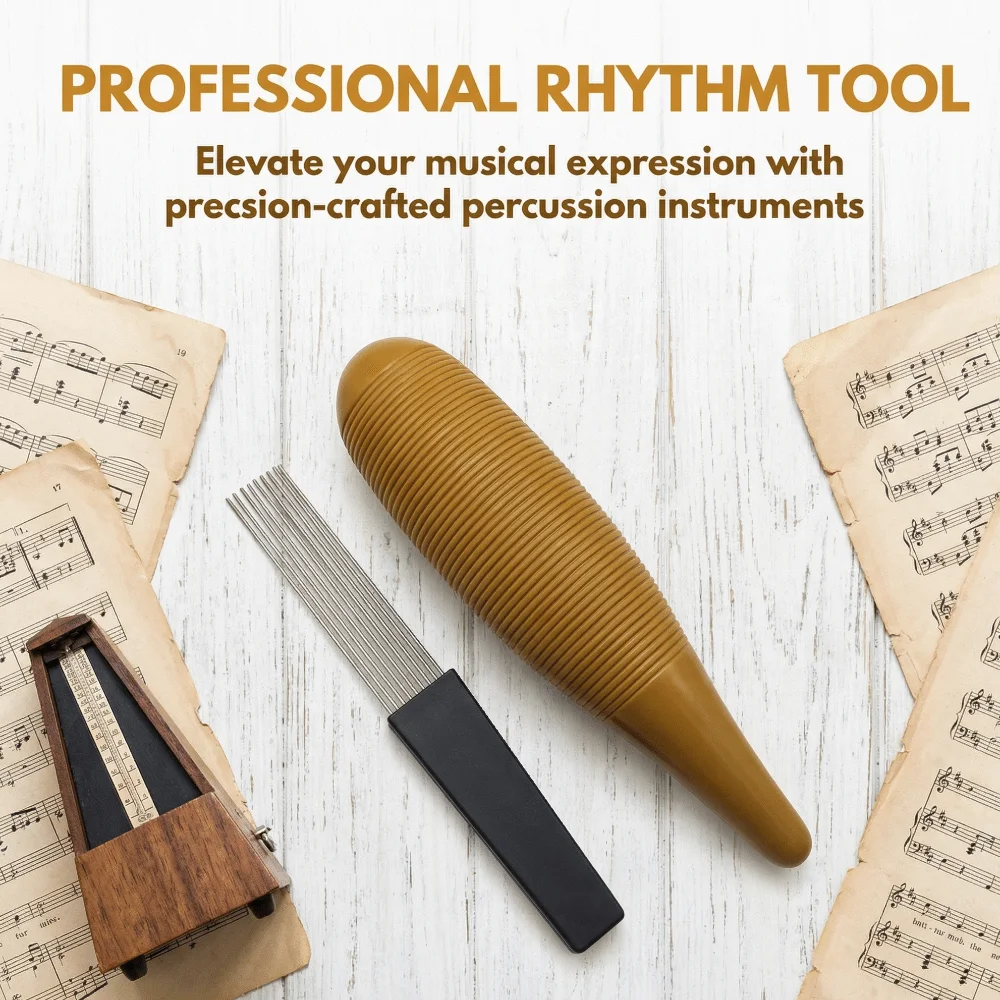 Portátil ​   Instrumento Guiro ​   ABS ​ Interesante ​ Instrumento de Percusión Latino ​ ​ Forma de pez ​ ​ Herramienta de Entrenamiento Musical ​