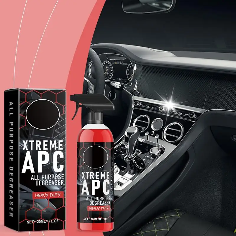 Car Foam Cleaner For Leather 120ml Leather Seat Foam Cleaner Spray Powerful Leather Clean Remover Spray Car Wash For Leather