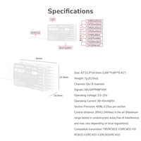 Radiolink R8EF Receiver 2.4G 8 Channel Support SBUS PPM PWM for 8CH T8FB T8S RC3S RC4G RC4GS RC6G Transmitter RC Car Boat Plane