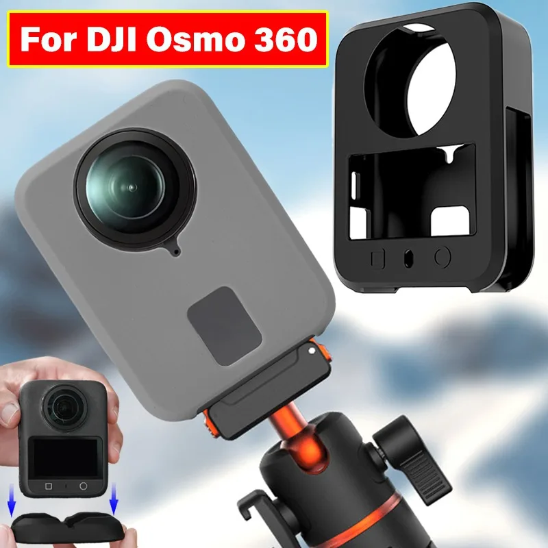

Силиконовый чехол для камеры DJI Osmo 360, защитный чехол для камеры от падения, силиконовая основа для камеры DJI Osmo 360, аксессуары для рукава