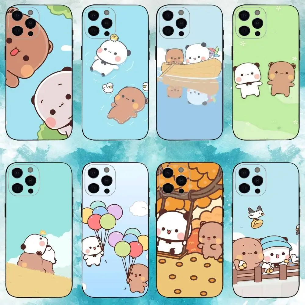 حافظة هاتف C-Cute BuBu DuDu مصنوعة من السيليكون الناعم لهاتف آيفون 17 16 15 14 13 12 11 X XR Plus Pro Max Plus
