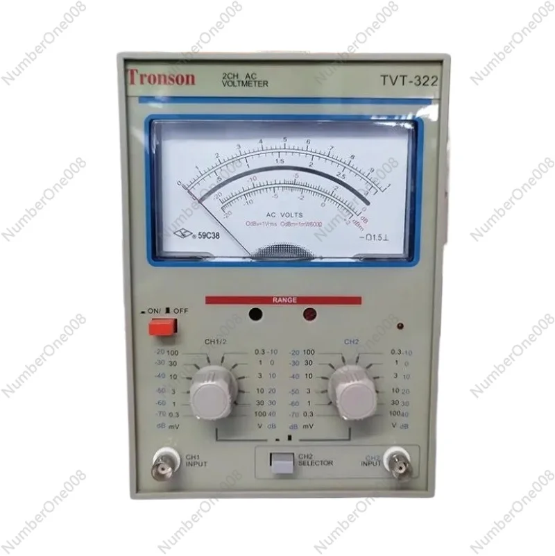 

TVT-322 Dual Channel Milivoltmeter Double Needle Millivoltmeter New Design High Quality Pointer Voltage Measuring Instruments