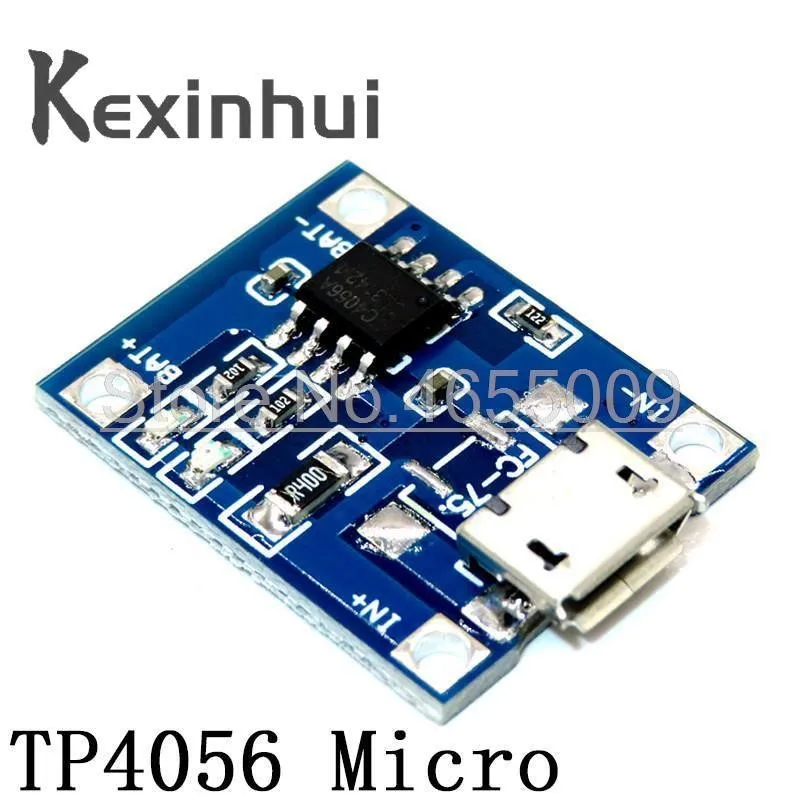 Micro USB 5V 1A 18650 TP4056 Lithium Battery Charger Module Charging Board With Protection + MT3608 2A DC-DC Step Up Converter