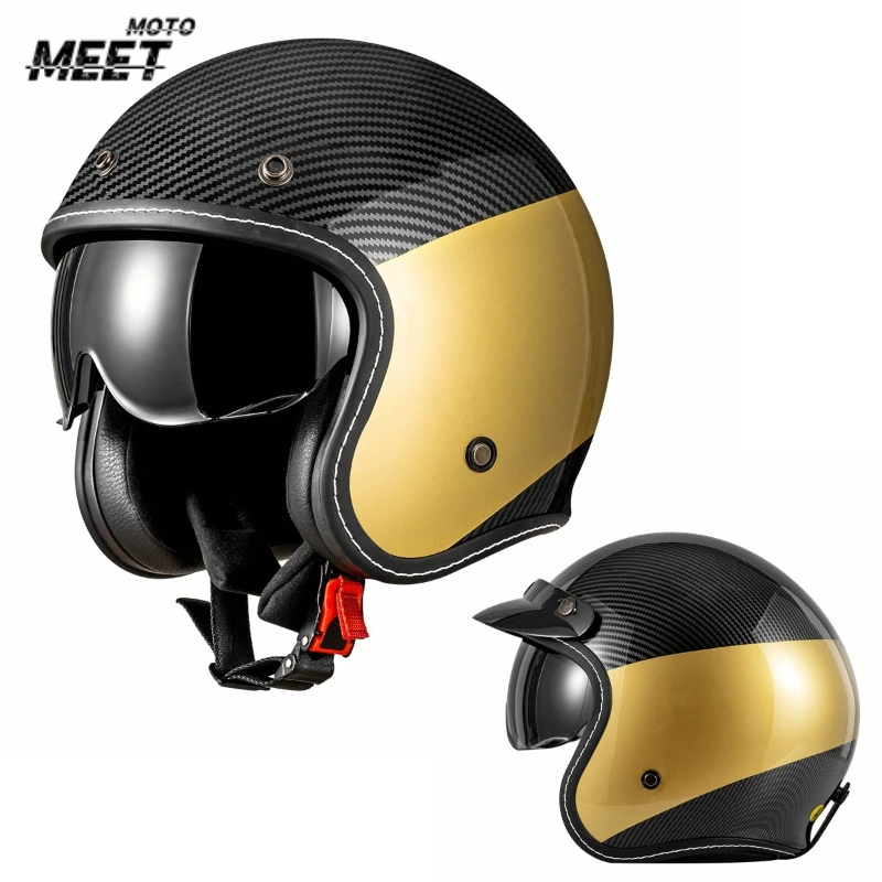 Black Eagle Motorcycle Helmet ABS Shell Open Face 3/4 Chopper Bicycle Helmets Classic Lightweight Comfortable Cascos Para Motos