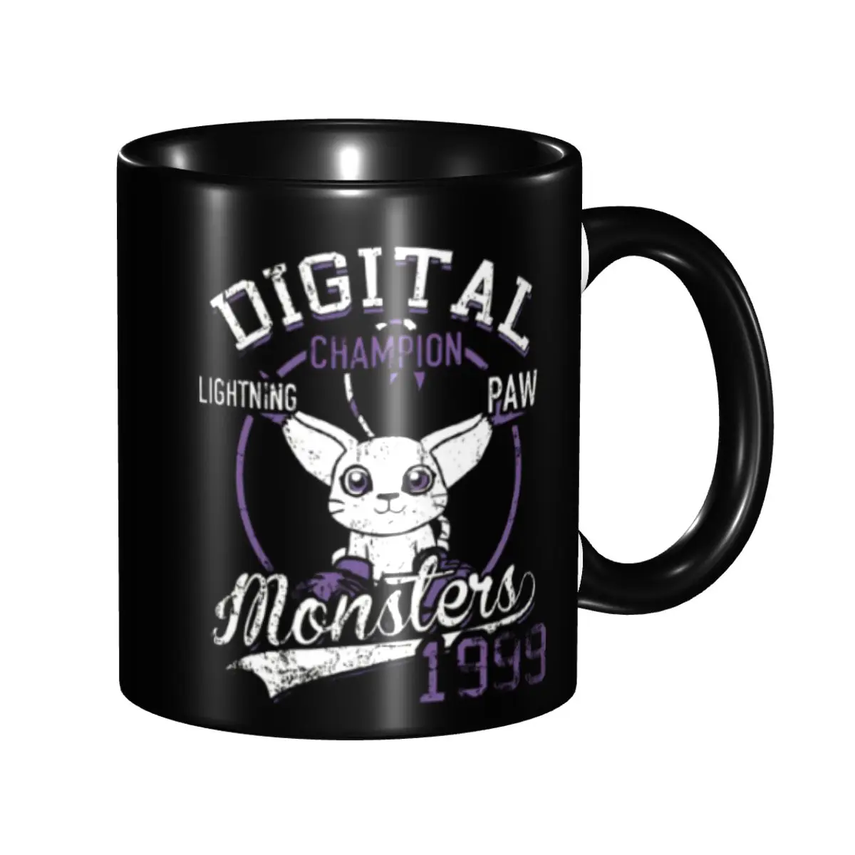 

Digimon Anime Lighting Paw Coffee Mug Kawaii Cup For Bedroom
