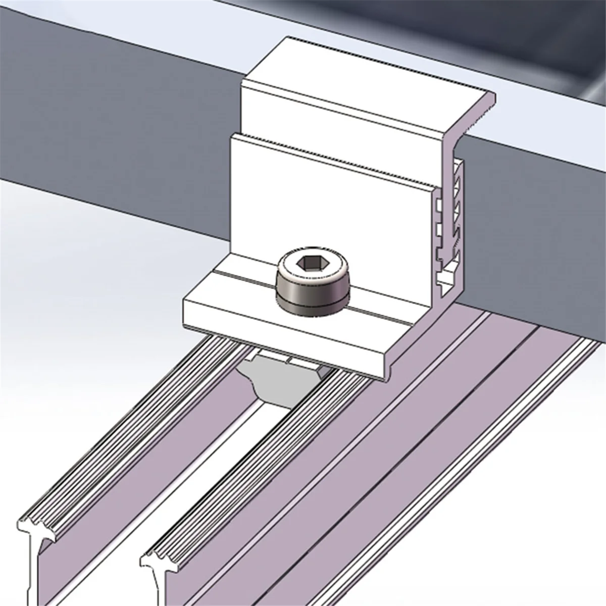 Kit de abrazadera lateral de soporte de montaje de Panel Solar, abrazadera de fijación ajustable de 30/35/40/45mm, montaje de Panel Solar, 10 Uds.