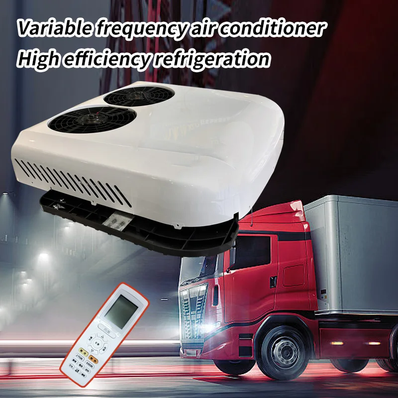 YUANDU Factory Direct Sales Dual-fan Compact Roof Air Conditioner 12V/24V 2000-3000W RV Camping Vehicle Cab Sleeper Camper Vans