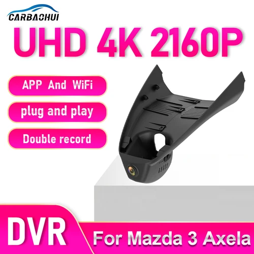 Imagen 1 del producto ¡Nuevo! Cámara de salpicadero oculta DVR Plug and Play 4K para coche, grabadora de vídeo Wifi para Mazda 3 Axela 2020 2021 2022 Dashcam