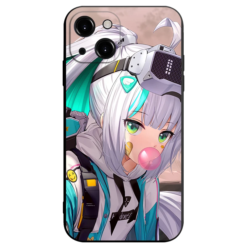 NIKKE: bogini zwycięstwa etui na telefon z grą Anime dla iPhone 14 13 12 11 Pro Max Mini XS XR SE3 2 7 8 Plus Soft