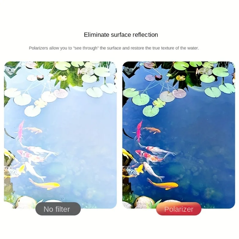 Picture 5: 52mm CPL Clip-On Phone Camera Filter, Ultra-Thin Polarizer for Glare Reduction & Landscape Photography
