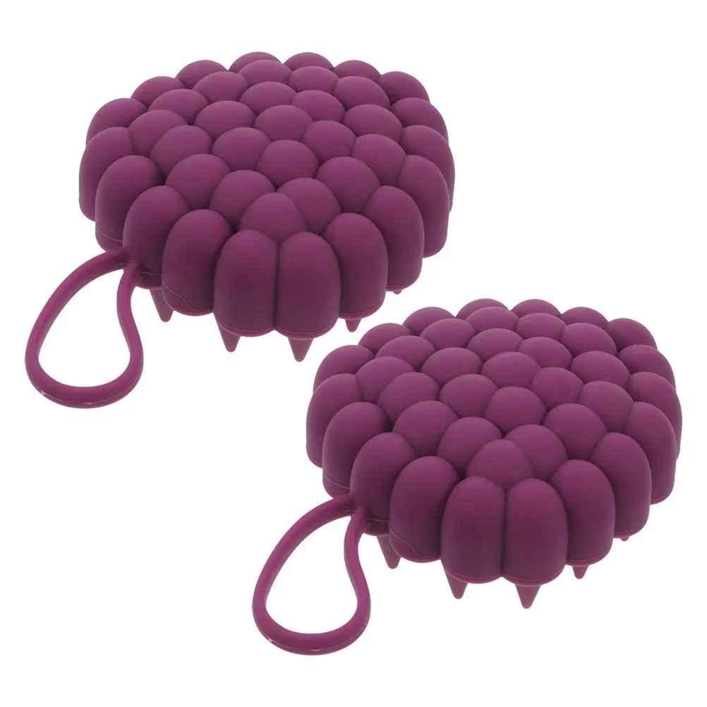 

2Pcs Hair Scalp Massager Silicone Soft Brush Shampoo Scrubber Scalp Exfoliator Dandruff Removal Shower Hair Care Tool