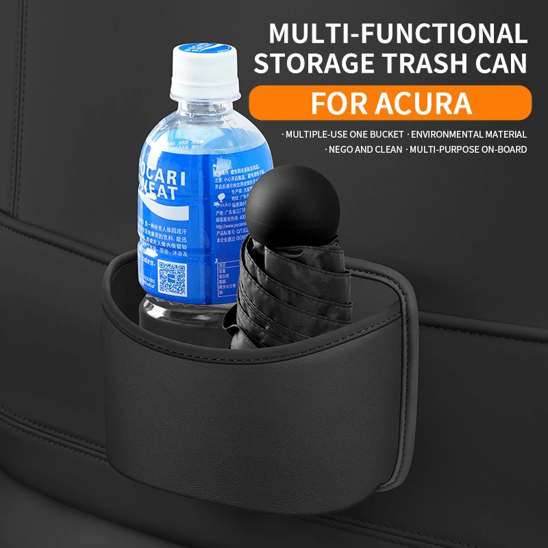 For Acura Integra Type S TLX ILX RLX MDX RDX ZDX EV NSX Hybrid SH-AWD Hanging Car Storage Box Umbrella Garbage Organizer