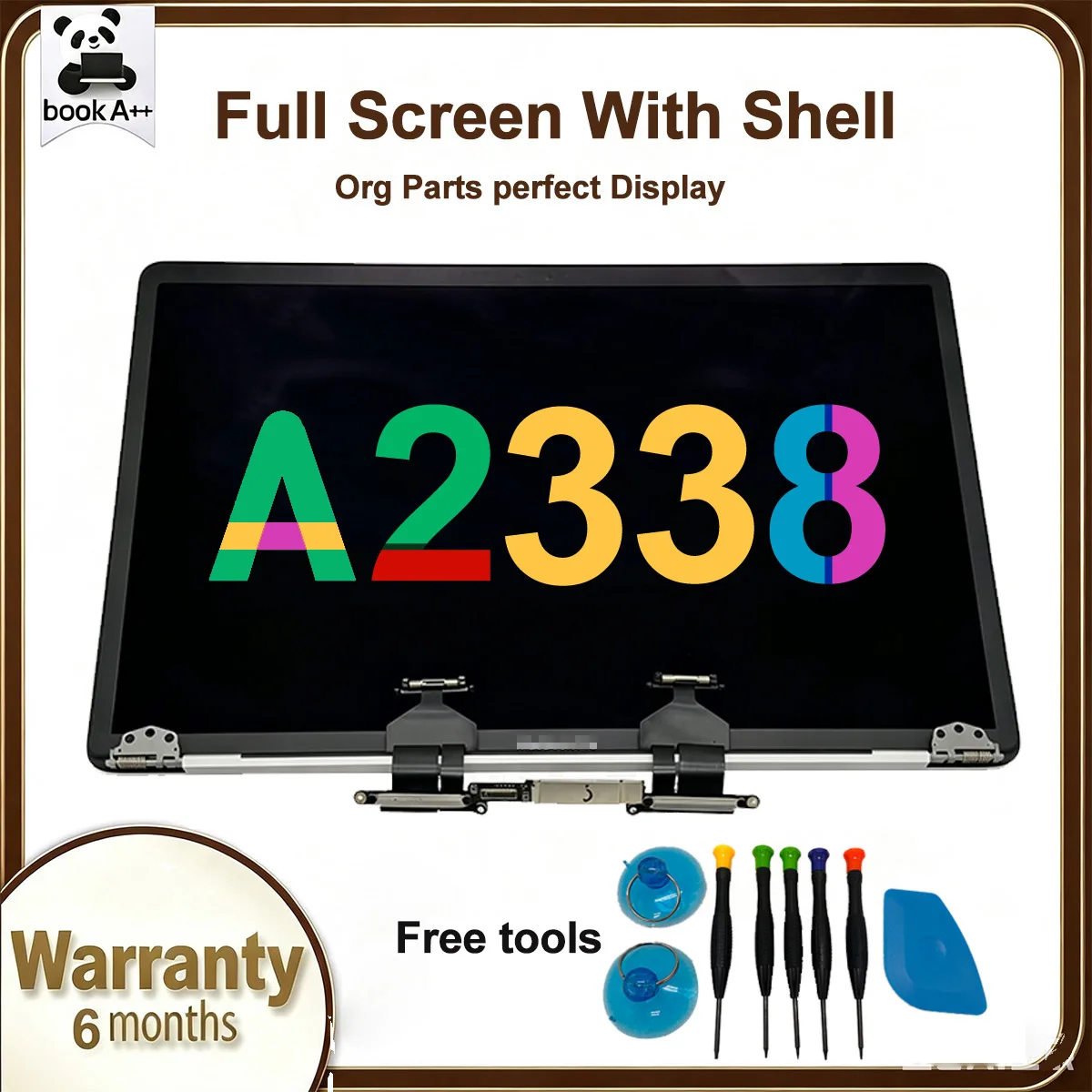 New A+ 13 Inch Laptop LCD Screen Grey Silver Replacement for Macbook Pro A2338 Display Panel