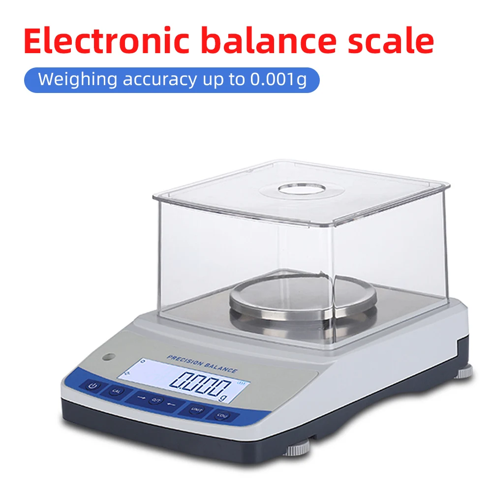 500G 0.001G Hoge Precisie Elektronische Weegschaal Lab Analytische Weegschaal Keuken Sieraden Weegschalen met RS232 Poort