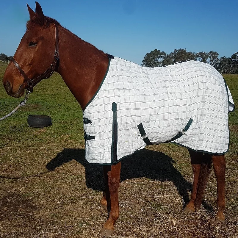 1200D Waffle Lining Lightweight Waterproof Custom Horse Riding Canvas Rug