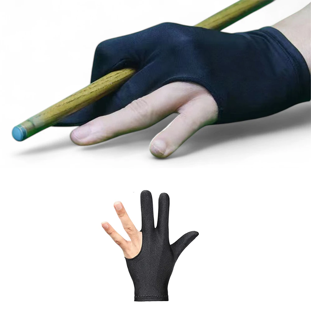 Open Finger Billiard Gloves Professional Pool Gloves Left Hand Breathable Antislip Snooker Gloves Sports Snooker Accessories