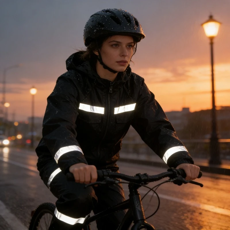 

Плащ, комплект дождевых штанов, светоотражающий плащ на строительной площадке, дождевик на открытом воздухе, на вынос, велоспорт, пеший туризм, охрана труда, плащ