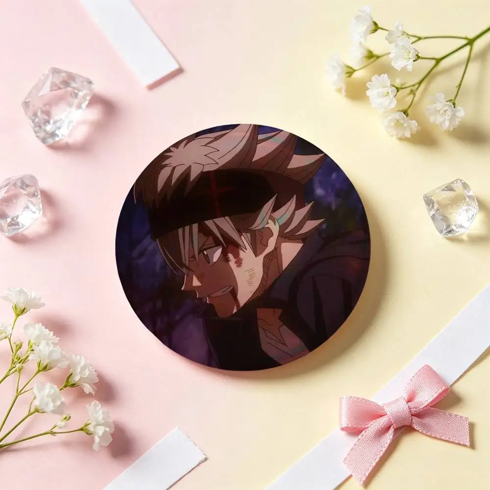 Anime Black Clover Asta Badges 25 32 44 58 75 Mm Round Cosplay Pin Bag Decor Fans Collect Friends Gifts Brooch Souvenir view 5