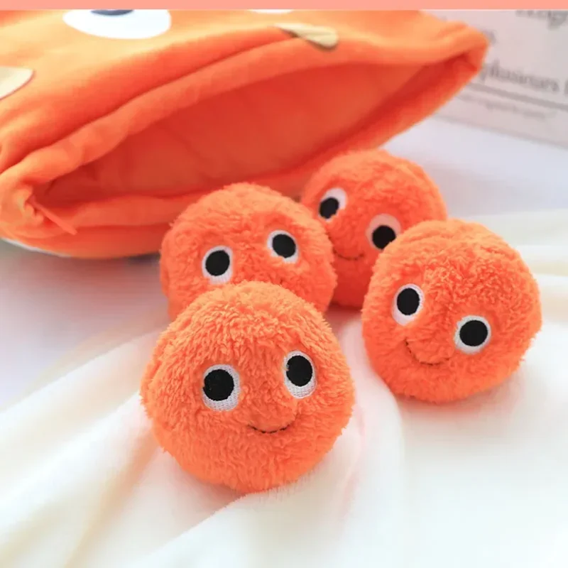 Cheesy Puffs Peluche per bambini, Cuscino imbottito morbido per snack, Riempimento con numeri modello, Regalo di compleanno e Natale per bambini, 6 pezzi