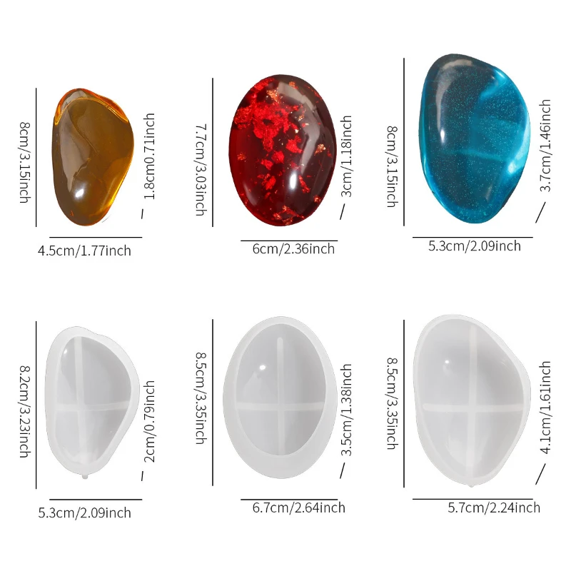 Nuevo Diseño Irregular Especial NieNieLe Molde de Silicona DIY para Decoración de Piedras, Jabones, Adornos y Resina para el Hogar