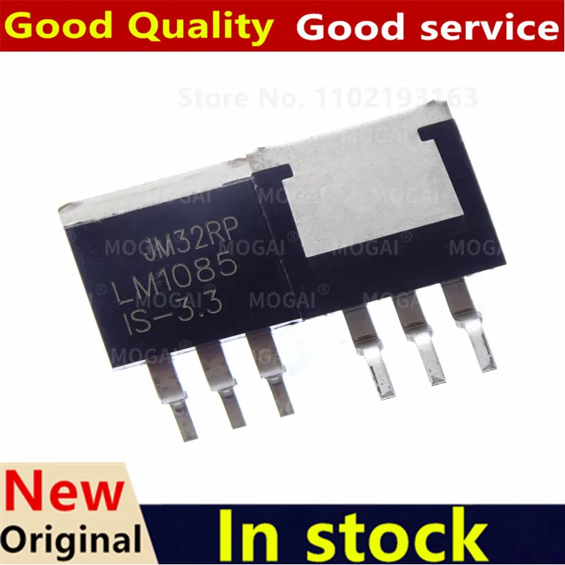 (5piece)100% New LM1085 LM1085IS-3.3 LM1085IS-5.0 LM1085IS-ADJ LM1085IS 3.3 LM1085IS 5.0 LM1085IS ADJ TO-263 Chips
