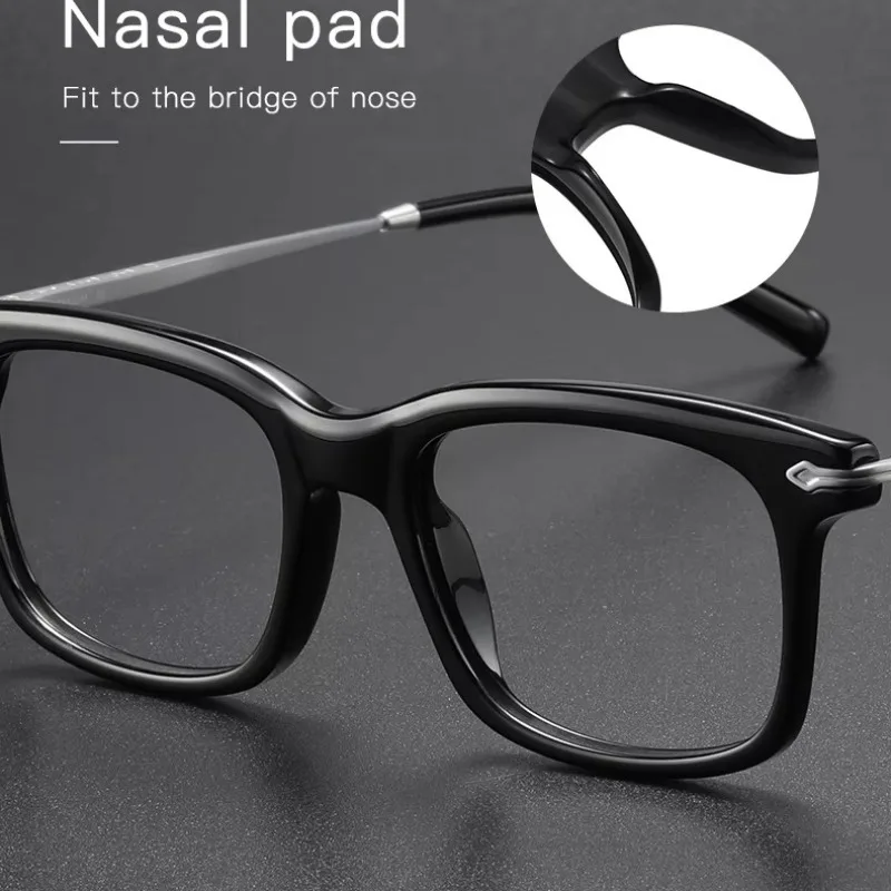 

80852 Fashion Optical Glasses Frame Women Anti Blue Light Men Business Large Square Eyeglasses Vintage Prescription Eyewear