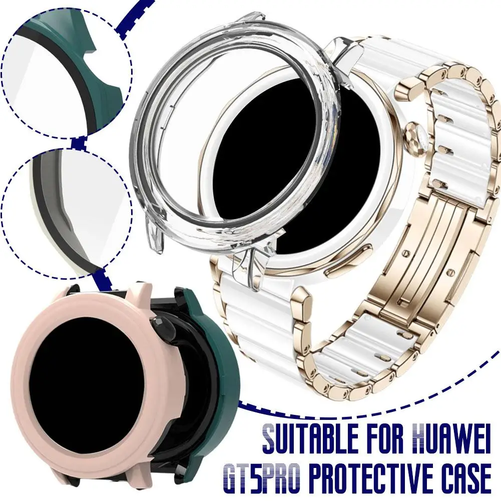 1PC Shell-film Integrated Watch Case For Huawei GT 5 Pro 42MM/46MM R0Z6