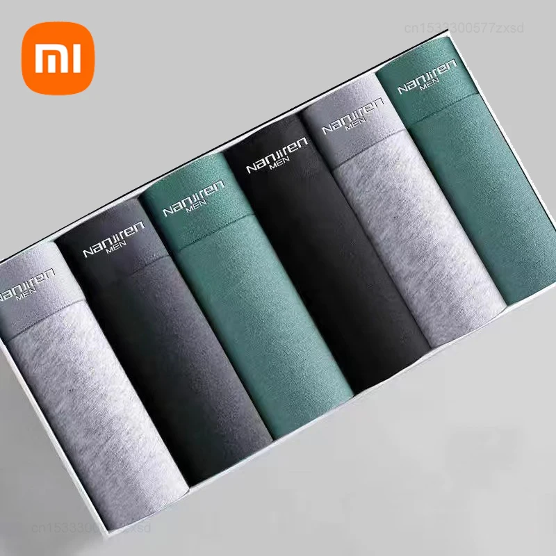 شاومي الذكور القطن العضوي ملابس داخلية رجالية غير رسمية الملاكمين تنفس رجل مضاد للجراثيم سلس مريحة عالية الجودة الرجال السراويل