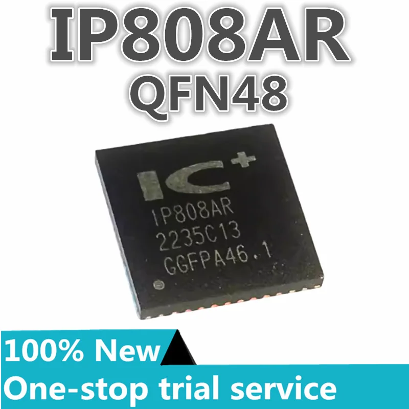 

2-100PCS %New IP808AR IP804AR package QFN-48 Ethernet chip IC