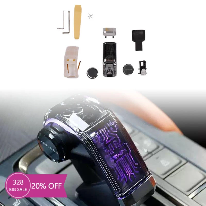 

Car Interior Accessories LED Illuminated Shifter Handle Crystal Handle Shift Gear Knob Lever for Haval H9 2025 Accessories