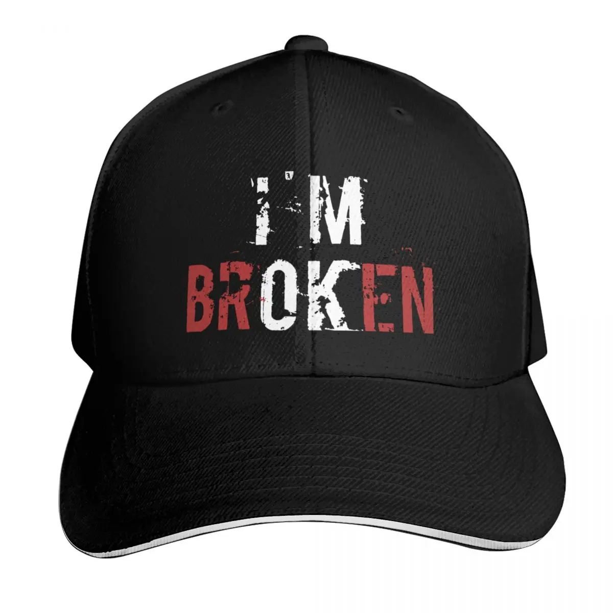 Im Broken OK Baseball Cap Vintage Retro Embroidered Lightweight Packable Gift for Him Her