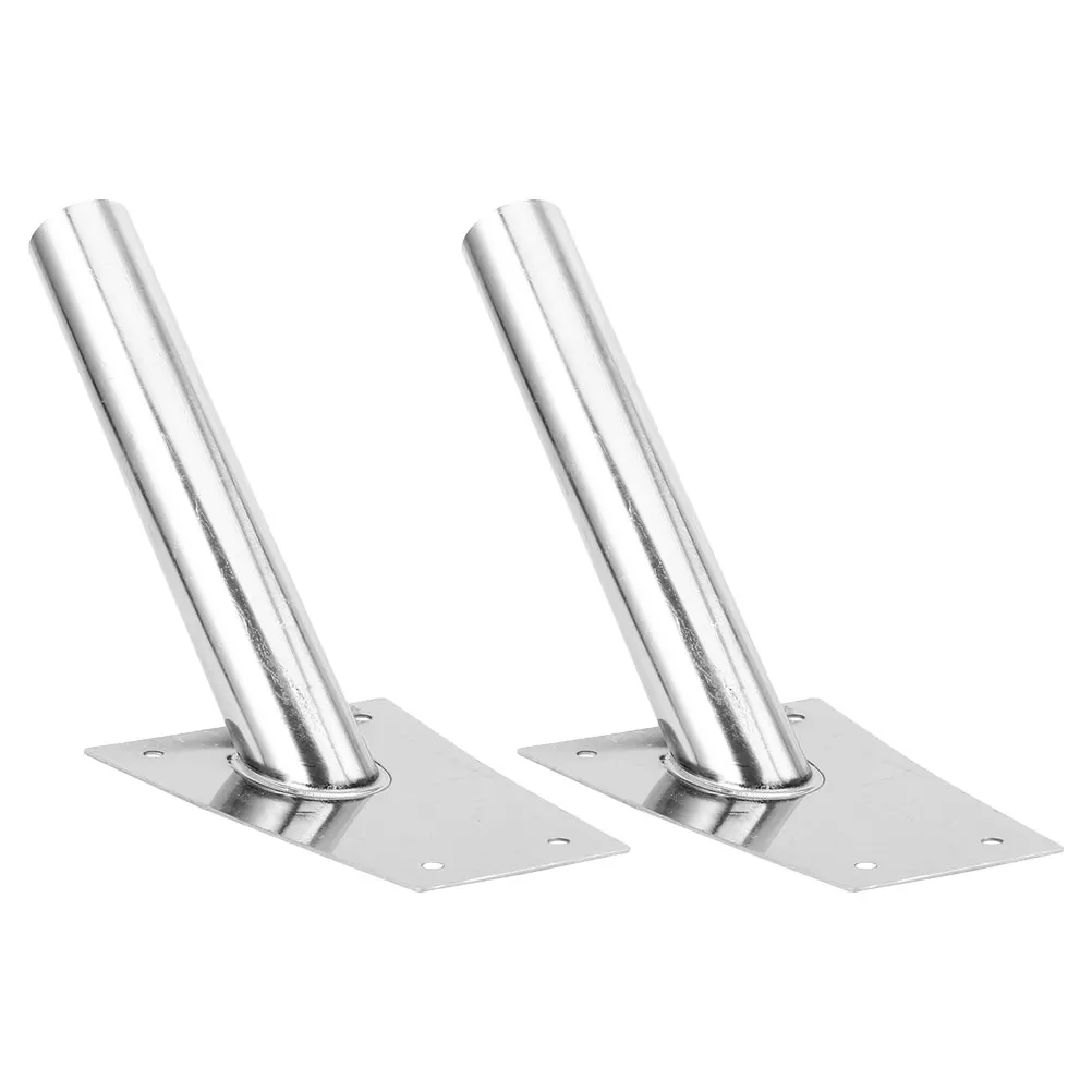 

2pcs Stainless Steel Flag Holder: 25Mm Inner Diameter Wall Mount Bracket For Outdoor House Flags Heavy Duty Rust Resistant