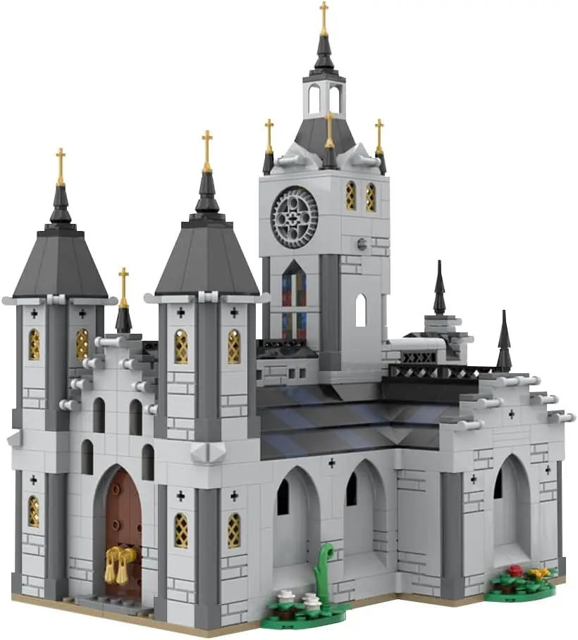 Medieval Church Building Blocks Set Cathedral Building Toys Exquisite House Creative Puzzle Model Collection Gift for kids Adult