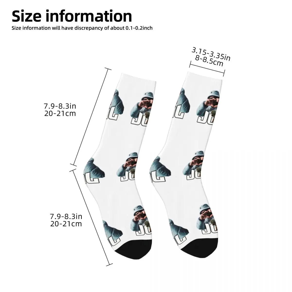 Jul Bootleg Socken Winter Rapper Strümpfe Mode Damen weiche Socken Grafik Outdoor Anti-Rutsch-Socken