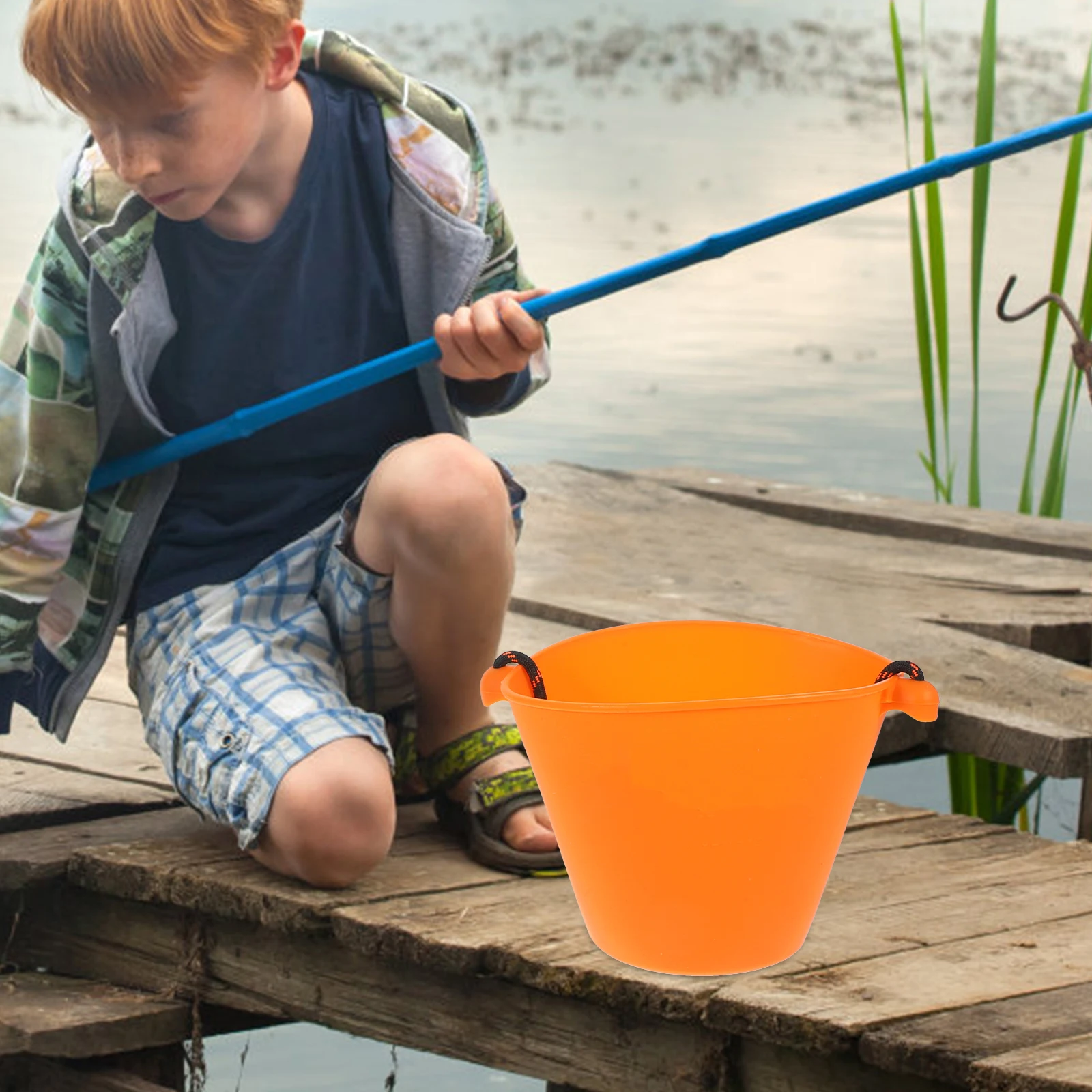 

2Pcs Silicone Folding S Toys Portable Water S Buckets Multi Function Buckets Blue ange Safe Small Bucket Play