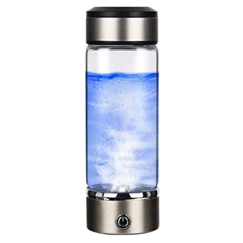 

Top Sale Portable Hydrogen Water Cup USB Rechargeable Ionized Water Generator, Glass Hydrogen Water Generator Bottle Health Cup