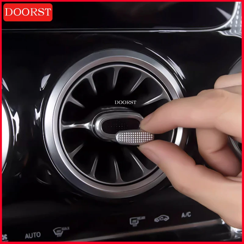 

For Mercedes Benz A B CLA GLB GLA EQA EQB W177 C118 W247 X247 H247 Central Air Condition Outlet Turbo Knob Patch Trim Cover